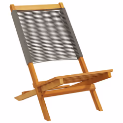 VidaXL 3214632 chaise d'extérieur Terrace Siège rembourré Bois d'acacia, Polypropylène (PP) Gris - Vue supplémentaire 3