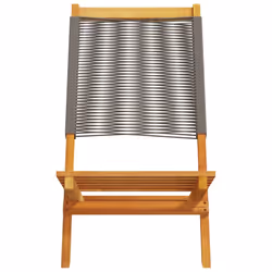 VidaXL 3214632 chaise d'extérieur Terrace Siège rembourré Bois d'acacia, Polypropylène (PP) Gris - Vue supplémentaire 5