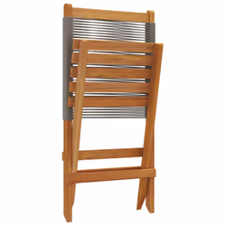 VidaXL 3214632 chaise d'extérieur Terrace Siège rembourré Bois d'acacia, Polypropylène (PP) Gris - Vue supplémentaire 8