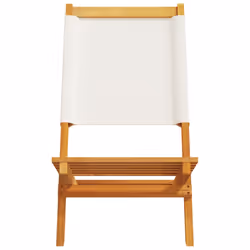 VidaXL 3214637 chaise d'extérieur Terrace Siège rembourré Bois d'acacia, Polyester Crème, Blanc - Vue supplémentaire 5