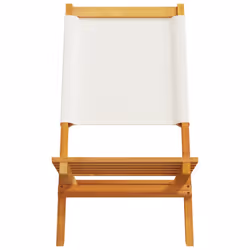 VidaXL 3214638 chaise d'extérieur Terrace Siège rembourré Bois d'acacia, Polyester Crème, Blanc - Vue supplémentaire 5