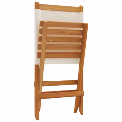 VidaXL 3214638 chaise d'extérieur Terrace Siège rembourré Bois d'acacia, Polyester Crème, Blanc - Vue supplémentaire 8