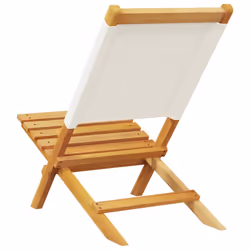 VidaXL 3214639 chaise d'extérieur Terrace Siège rembourré Bois d'acacia, Polyester Crème, Blanc - Vue supplémentaire 7
