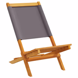 VidaXL 3214640 chaise d'extérieur Terrace Siège rembourré Bois d'acacia, Polyester Anthracite