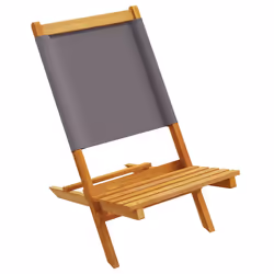 VidaXL 3214641 chaise d'extérieur Terrace Siège rembourré Bois d'acacia, Polyester Anthracite - Vue supplémentaire 4