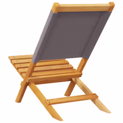 VidaXL 3214641 chaise d'extérieur Terrace Siège rembourré Bois d'acacia, Polyester Anthracite - Vue supplémentaire 7