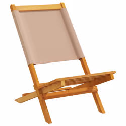 VidaXL 3214645 chaise d'extérieur Terrace Siège rembourré Bois d'acacia, Polyester Taupe