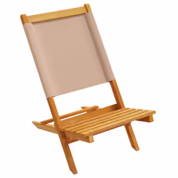 VidaXL 3214645 chaise d'extérieur Terrace Siège rembourré Bois d'acacia, Polyester Taupe - Vue supplémentaire 4