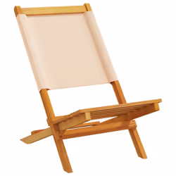 VidaXL 3214646 chaise d'extérieur Terrace Siège rembourré Bois d'acacia, Polyester Beige