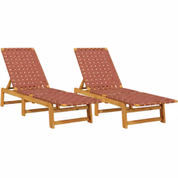 Ces chaises longues classiques sont idéales pour prendre un bain de soleil et vous détendre près de la piscine, sur la terras ...