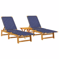 VidaXL 3214218, Linge, Bois d'acacia, Bleu, Marron, 110 kg, 400 mm, 400 mm