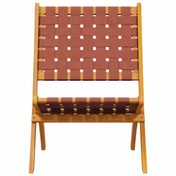 VidaXL 3214220 chaise d'extérieur Terrace Bois d'acacia Marron, Rouge