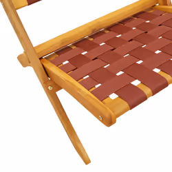 VidaXL 3214220 chaise d'extérieur Terrace Bois d'acacia Marron, Rouge - Vue supplémentaire 5