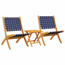 VidaXL 3214221, Terrace, Bois d'acacia, Bleu, Marron, 110 kg, 400 mm, 400 mm