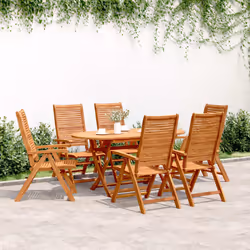VidaXL 3214478 chaise d'extérieur Terrace Siège rembourré Bois d'acacia - Vue supplémentaire 2