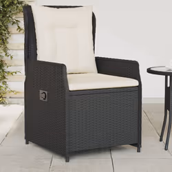 VidaXL 368661 chaise d'extérieur Terrace Siège rembourré Polyuréthane, Acier Crème, Blanc