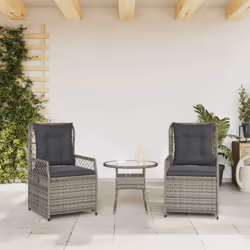 VidaXL 368663 chaise d'extérieur Terrace Siège rembourré Polyuréthane, Acier Gris