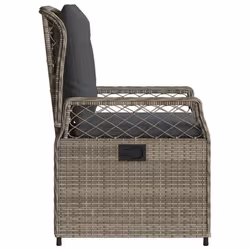 VidaXL 368663 chaise d'extérieur Terrace Siège rembourré Polyuréthane, Acier Gris - Vue supplémentaire 6