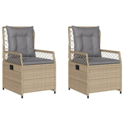 VidaXL 368664 chaise d'extérieur Terrace Siège rembourré Polyuréthane, Acier Gris