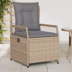 VidaXL 368664 chaise d'extérieur Terrace Siège rembourré Polyuréthane, Acier Gris
