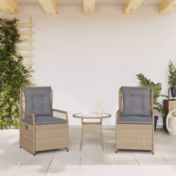 VidaXL 368664 chaise d'extérieur Terrace Siège rembourré Polyuréthane, Acier Gris