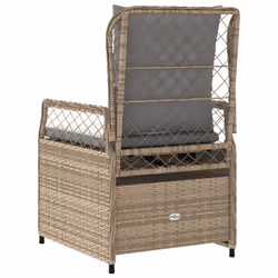 VidaXL 368664 chaise d'extérieur Terrace Siège rembourré Polyuréthane, Acier Gris - Vue supplémentaire 7