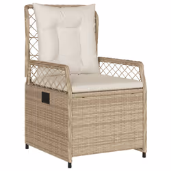 VidaXL 368665 chaise d'extérieur Terrace Siège rembourré Polyuréthane, Acier Crème, Blanc - Vue supplémentaire 4