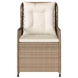 VidaXL 368665 chaise d'extérieur Terrace Siège rembourré Polyuréthane, Acier Crème, Blanc - Vue supplémentaire 5