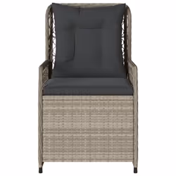 VidaXL 368666 chaise d'extérieur Terrace Siège rembourré Polyuréthane, Acier Gris - Vue supplémentaire 5