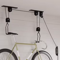 Ces palans à vélo sont idéaux pour les caves et les garages pour le stockage peu encombrant des vélos, des vélos électriques, ...