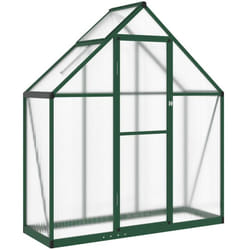 vidaXL Serre avec cadre de base vert 169x58x195 cm aluminium