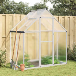 Vidaxl - Serre avec cadre de base argent 169x114x195 cm aluminium