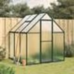 vidaXL Serre avec cadre de base vert 169x169x195 cm aluminium