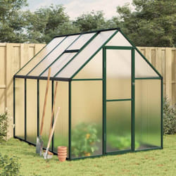 Vidaxl - Serre avec cadre de base vert 224x169x195 cm aluminium