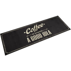 Vidaxl - Tapis de cuisine lavable texte Coffee 60x180 cm velours