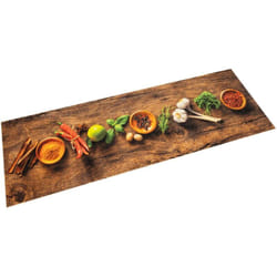 Vidaxl - Tapis de cuisine lavable impression d'épices 45x150 cm velours