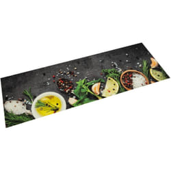 Vidaxl - Tapis de cuisine lavable impression d'épices 45x150 cm velours
