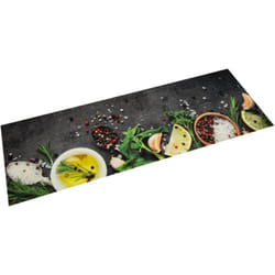 vidaXL Tapis de cuisine lavable impression d'épices 60x180 cm velours