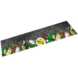 Vidaxl - Tapis de cuisine lavable impression d'épices 60x300 cm velours
