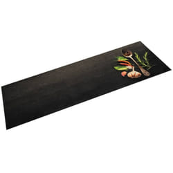 vidaXL Tapis de cuisine lavable impression d'épices 45x150 cm velours
