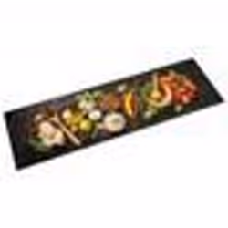 vidaXL Tapis de cuisine lavable impression d'épices 45x150 cm velours