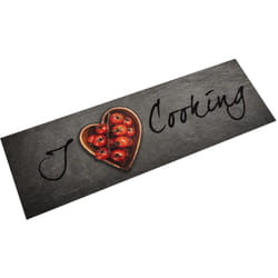 Vidaxl - Tapis de cuisine lavable texte Cooking 45x150 cm velours