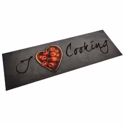 vidaXL Tapis de cuisine lavable texte Cooking 60x180 cm velours