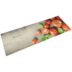 Vidaxl - Tapis de cuisine lavable impression de tomates 45x150cm velours