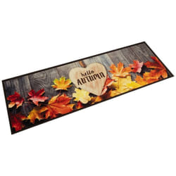 Vidaxl - Tapis de cuisine lavable impression d'automne 45x150 cm velours