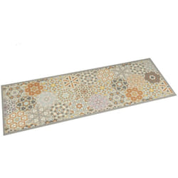 vidaXL Tapis de cuisine lavable impression pastel hexagonale 60x180 cm