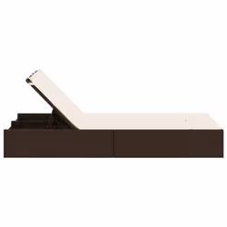 VidaXL 368629 chaise d'extérieur Linge Siège rembourré Polyuréthane, Acier Crème, Blanc - Vue supplémentaire 4