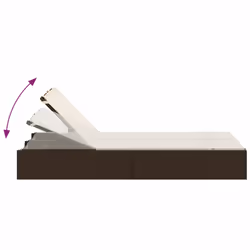 VidaXL 368629 chaise d'extérieur Linge Siège rembourré Polyuréthane, Acier Crème, Blanc - Vue supplémentaire 6