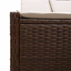 VidaXL 368629 chaise d'extérieur Linge Siège rembourré Polyuréthane, Acier Crème, Blanc - Vue supplémentaire 7