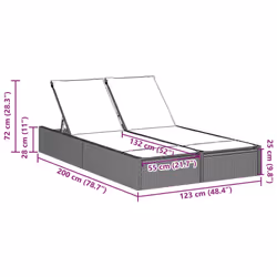 VidaXL 368629 chaise d'extérieur Linge Siège rembourré Polyuréthane, Acier Crème, Blanc - Vue supplémentaire 8
